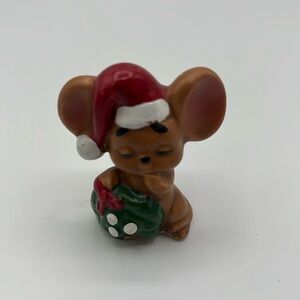 Vintage Lefton Josef Christmas mouse